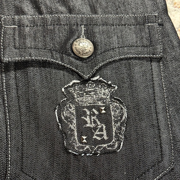 NWT Royal Army Embellished Jeans Size 34 | Gothic Cross Dragon Graphic Denim - Picture 8 of 13